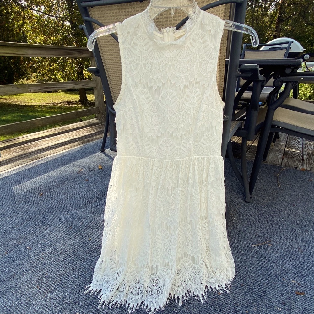 Off white Lacy Juniors Dress